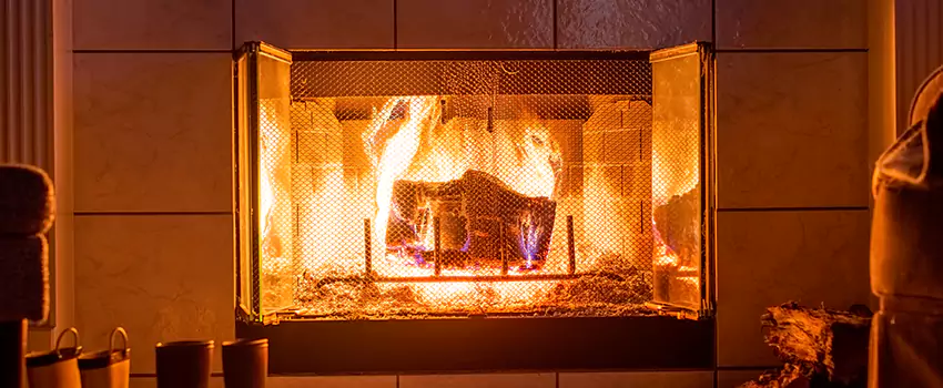 Mendota Hearth Landscape Fireplace Installation in Pineville, Louisiana