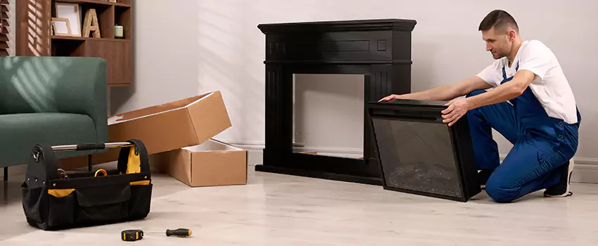 Old Rusted Metal Fireplace Repair And Replacement in Pineville, LA